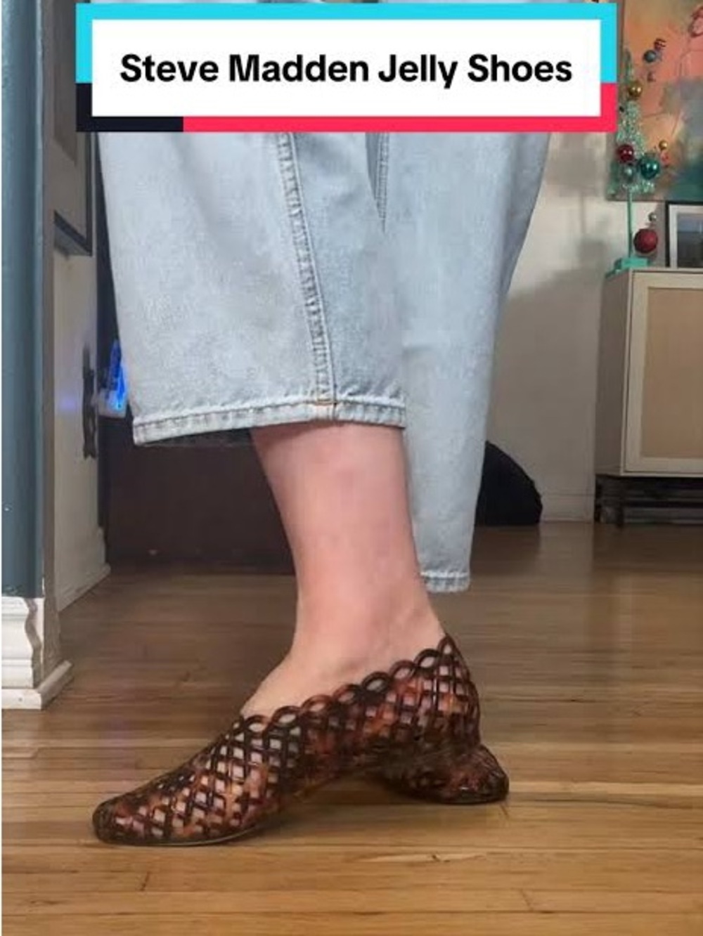 Steve Madden Brown Jelly Flats